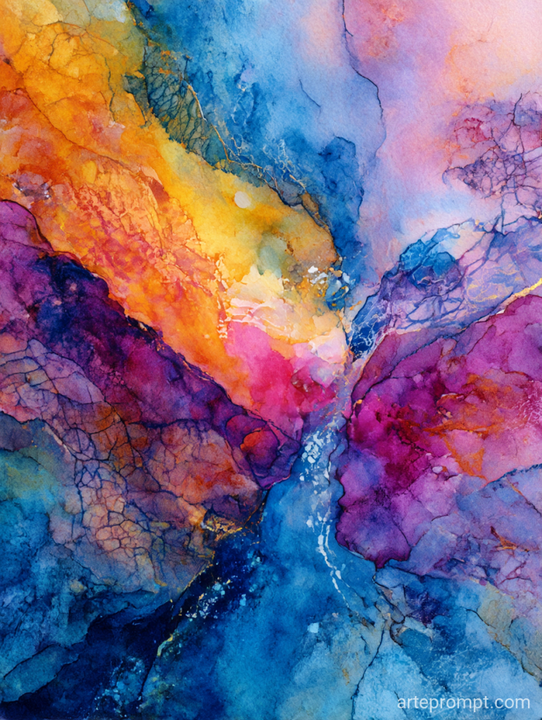 Vibrant Abstract Watercolor Art